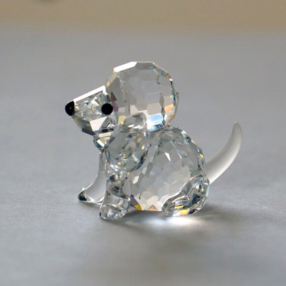 NWT, Swarovsky Silver Crystal, Sitting Beagle - Picture 2 of 11